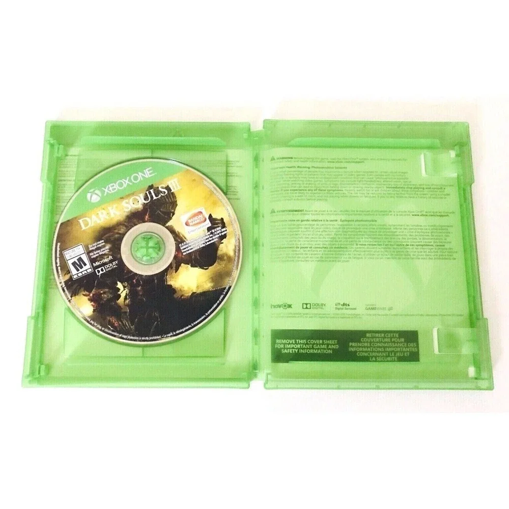 Dark Souls III 3 Xbox One Games Microsoft No Manual 2017